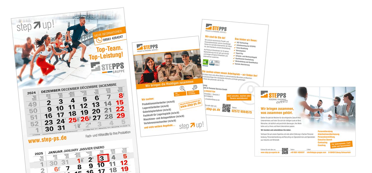 Print: STEPPS Projekt & Personal Service GmbH, Coburg Scheuerfeld